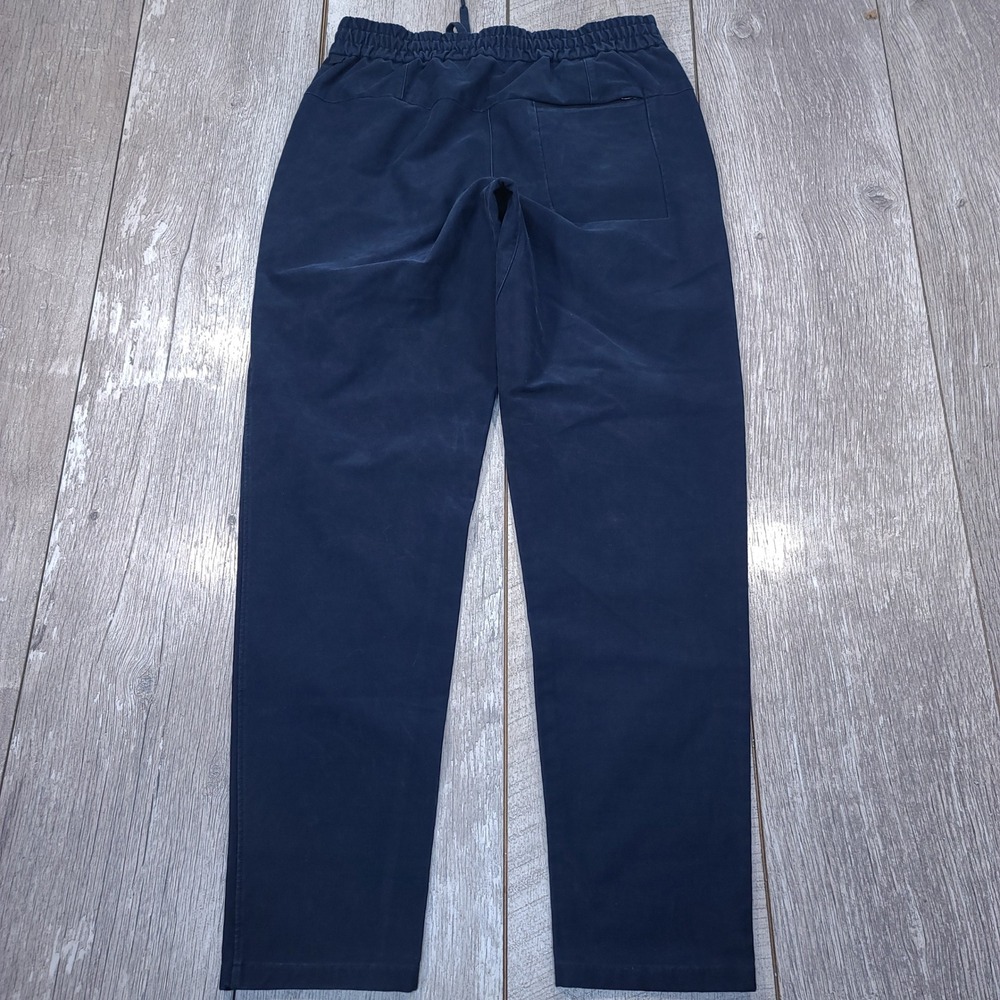 Lululemon Bowline Pant Men S Navy Blue Pullon Elastic Waist Drawstring Tapered - Picture 2 of 7